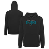 San Jose Sharks Levelwear Youth Podium Carve Pullover Hoodie - Black | US 203146507