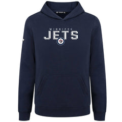 Winnipeg Jets Levelwear Youth Podium Carve Pullover Hoodie - Navy | US 203146509