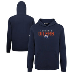 Edmonton Oilers Levelwear Youth Podium Carve Pullover Hoodie - Navy | US 203146511
