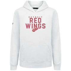 Detroit Red Wings Levelwear Youth Podium Carve Pullover Hoodie - White | US 203146520