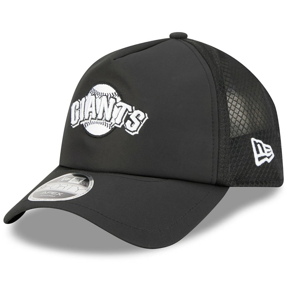 San Francisco Giants New Era 2026 Batting Practice Alternate Apex 9FORTY Adjustable Hat - Black Hats