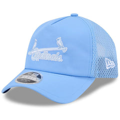 St. Louis Cardinals New Era 2026 Batting Practice Alternate Apex 9FORTY Adjustable Hat - Light Blue Hats