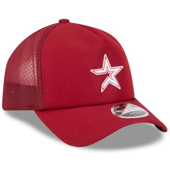 Houston Astros New Era 2026 Batting Practice Alternate Apex 9FORTY Adjustable Hat - Red Hats