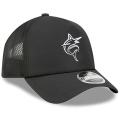 Miami Marlins New Era 2026 Batting Practice Alternate Apex 9FORTY Adjustable Hat - Black Hats