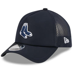 Boston Red Sox New Era 2026 Batting Practice Alternate Apex 9FORTY Adjustable Hat - Navy Hats