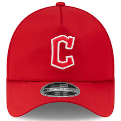 Cleveland Guardians New Era 2026 Batting Practice Apex 9FORTY Adjustable Trucker Hat - Red Hats