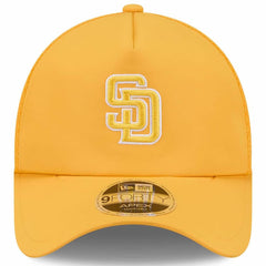 San Diego Padres New Era 2026 Batting Practice Apex 9FORTY Adjustable Trucker Hat - Gold Hats