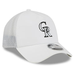 Colorado Rockies New Era 2026 Batting Practice Apex 9FORTY Adjustable Trucker Hat - White Hats