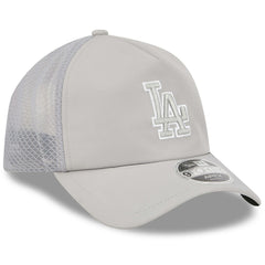 Los Angeles Dodgers New Era 2026 Batting Practice Apex 9FORTY Adjustable Trucker Hat - Gray Hats