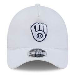 Milwaukee Brewers New Era 2026 Batting Practice Apex 9FORTY Adjustable Trucker Hat - White Hats