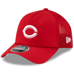 Cincinnati Reds New Era 2026 Batting Practice Apex 9FORTY Adjustable Trucker Hat - Red Hats
