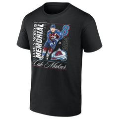 Cale Makar Colorado Avalanche 2025 Norris Trophy Winner T-Shirt - Black | US 203149065