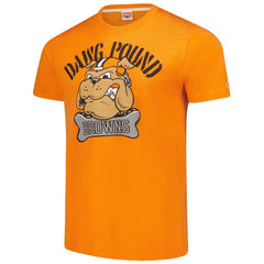 Cleveland Browns Homage Unisex Tri-Blend Dawg Pound XL Bone Collar T-Shirt - Orange T-shirts