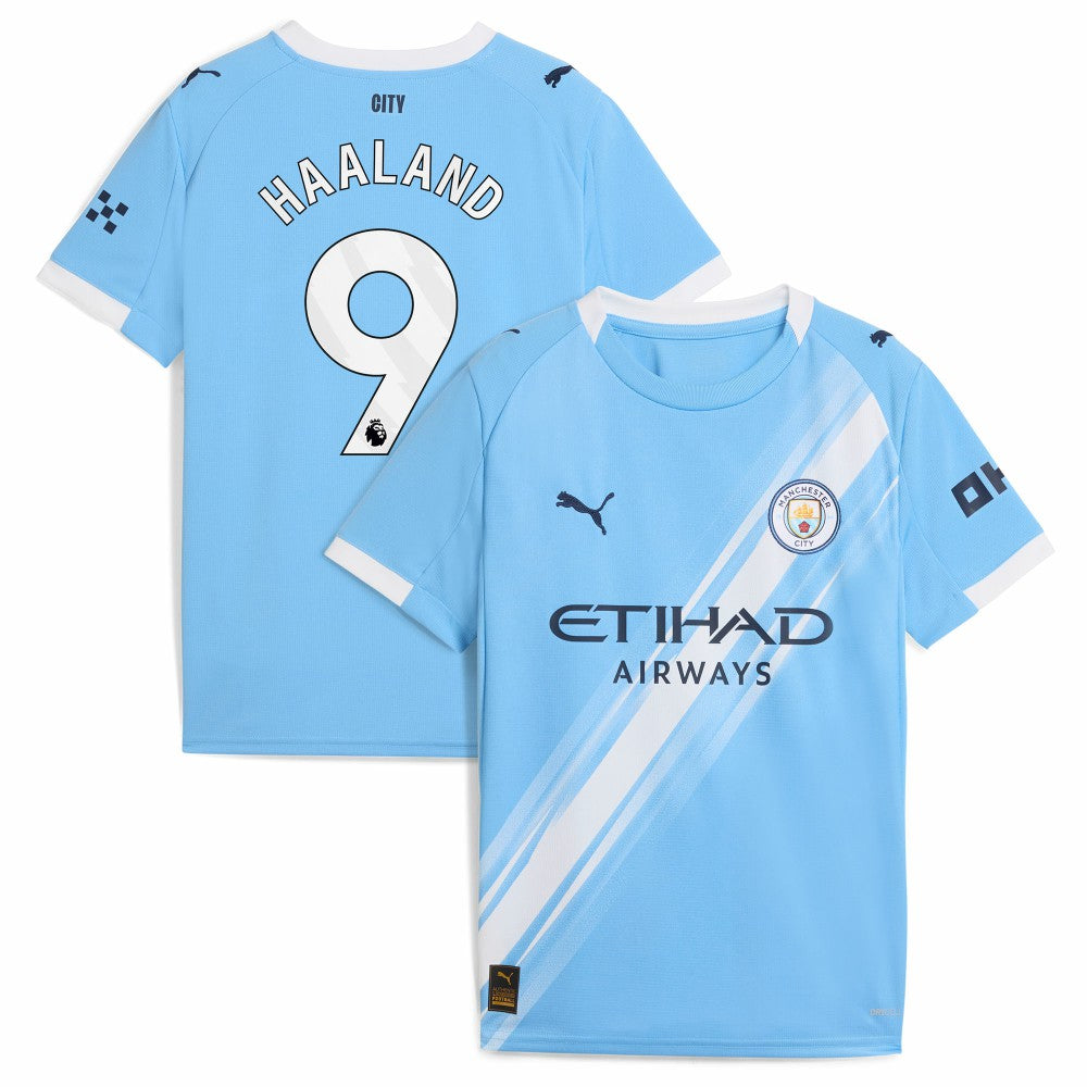 Erling Haaland Manchester City Youth 2025/26 Home Replica Player Jersey Sky Blue - Puma discount