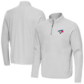 Toronto Blue Jays Antigua Step Up Quarter-Zip Pullover - Gray Pullover