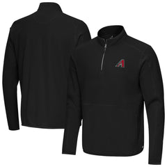Arizona Diamondbacks Antigua Step Up Quarter-Zip Pullover - Black Pullover