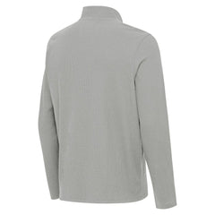 Chicago Cubs Antigua Sync Tri-Blend Quarter-Zip Pullover - Heather Gray Pullover