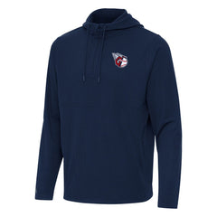 Cleveland Guardians Antigua Connected Quarter-Zip Pullover Hoodie - Navy Hoodies