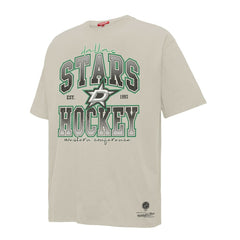 Dallas Stars Mitchell & Ness Women's Dump & Chase Boyfriend T-Shirt - Cream | US 203151849