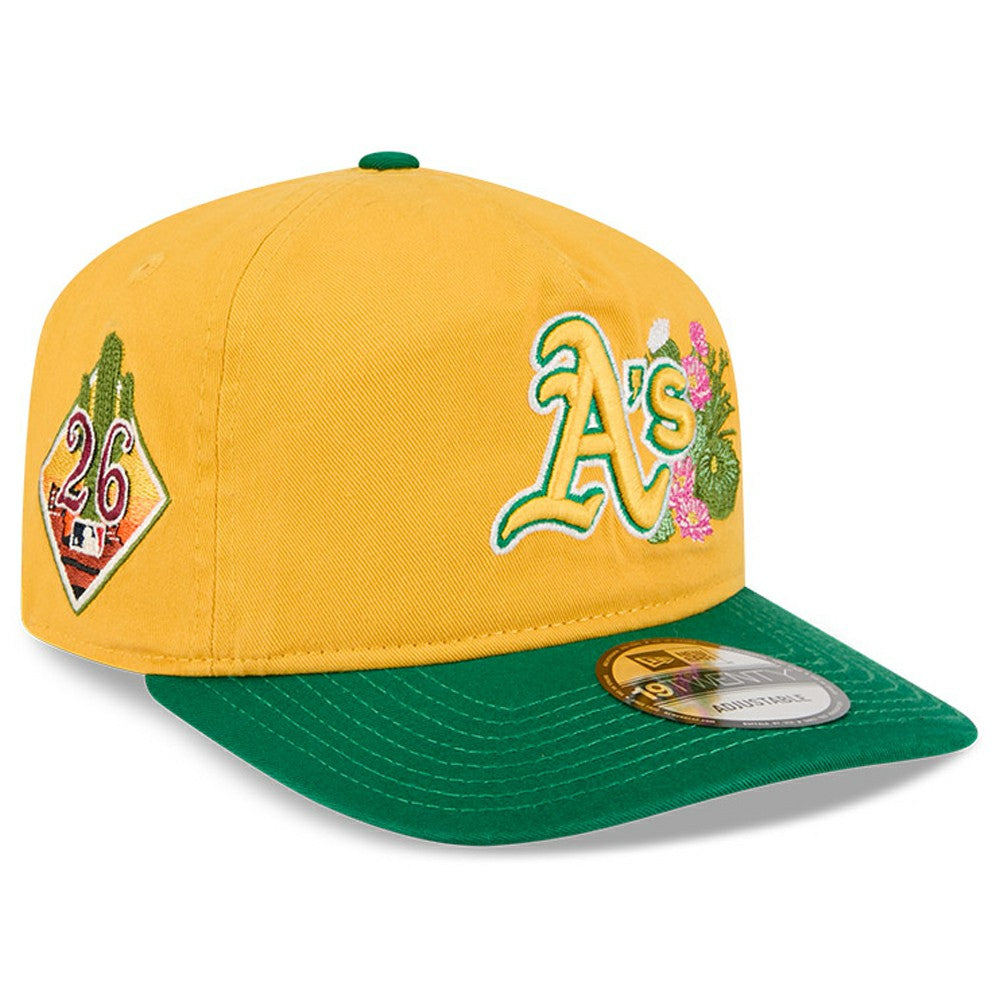 Athletics New Era Youth 2026 Spring Training 19TWENTY Adjustable Hat - Gold/Green Hats