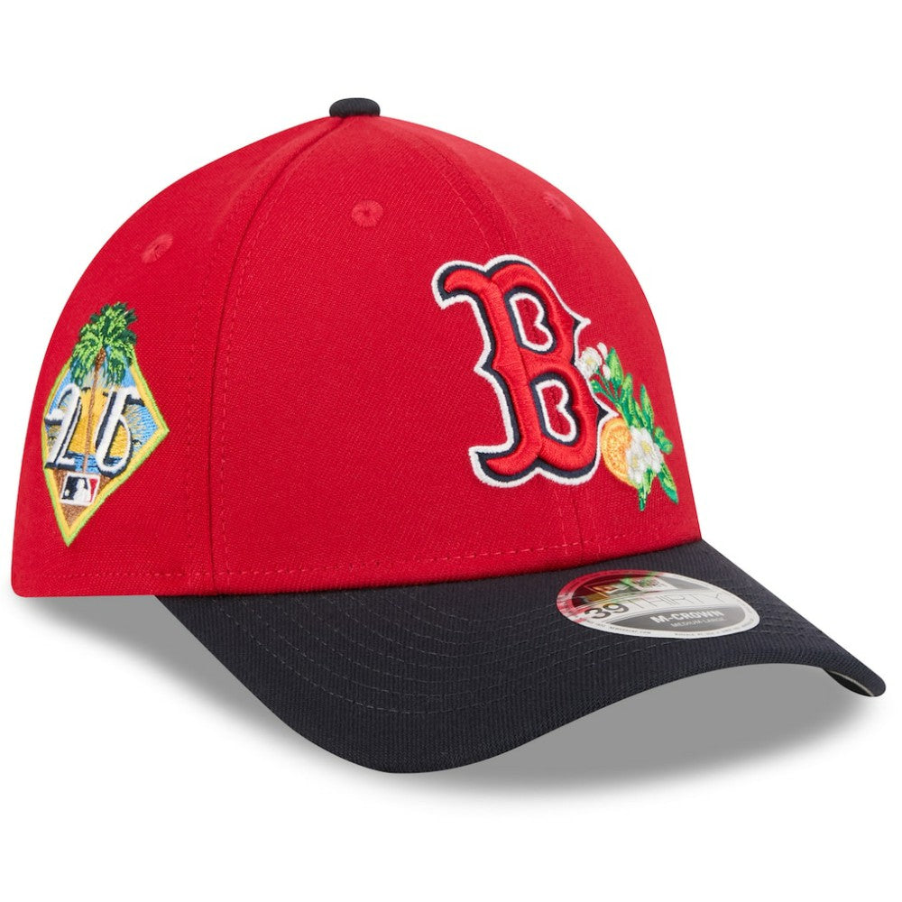 Boston Red Sox New Era 2026 Spring Training M-Crown 39THIRTY Flex Hat - Red/Navy Hats