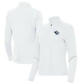 Utah Mammoth Antigua Women's Tribute Half-Zip Pullover - White | US 203154838