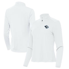 Utah Mammoth Antigua Women's Tribute Half-Zip Pullover - White | US 203154838
