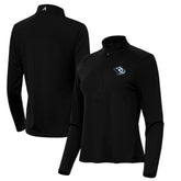 Utah Mammoth Antigua Women's Tribute Half-Zip Pullover - Black | US 203154839