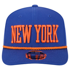 New York Knicks Wordmark Rope 9SEVENTY Adjustable Hat Blue - New Era