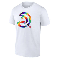 Atlanta Hawks Team Logo Pride T-Shirt White outlet