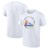 Golden State Warriors Team Logo Pride T-Shirt White