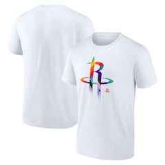Houston Rockets Team Logo Pride T-Shirt White