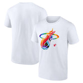 Miami Heat Team Logo Pride T-Shirt White