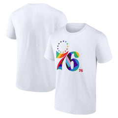 Philadelphia 76ers Team Logo Pride T-Shirt White
