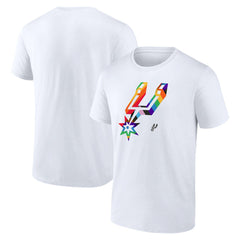San Antonio Spurs Team Logo Pride T-Shirt White