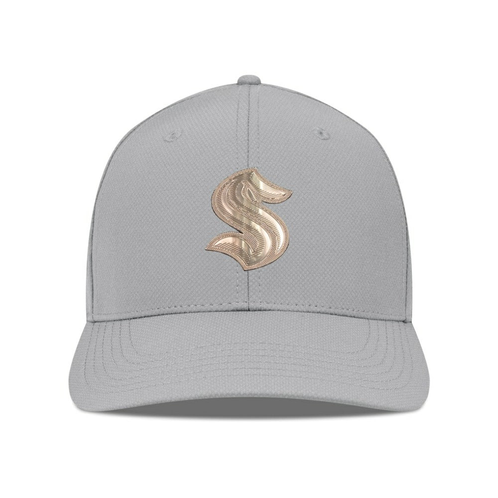 Seattle Kraken Levelwear Rise Copper Insignia Flex Hat - Gray | US 203155817