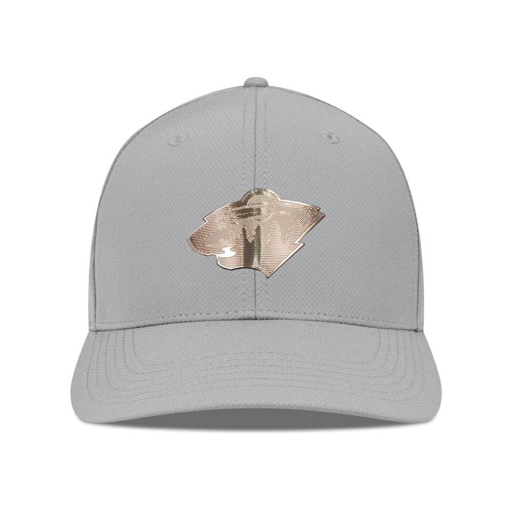 Minnesota Wild Levelwear Rise Copper Insignia Flex Hat - Gray | US 203155827