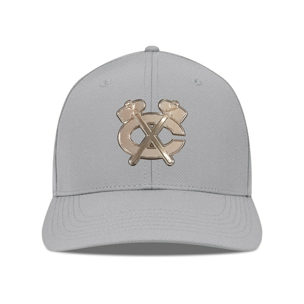 Chicago Blackhawks Levelwear Rise Copper Insignia Flex Hat - Gray | US 203155839