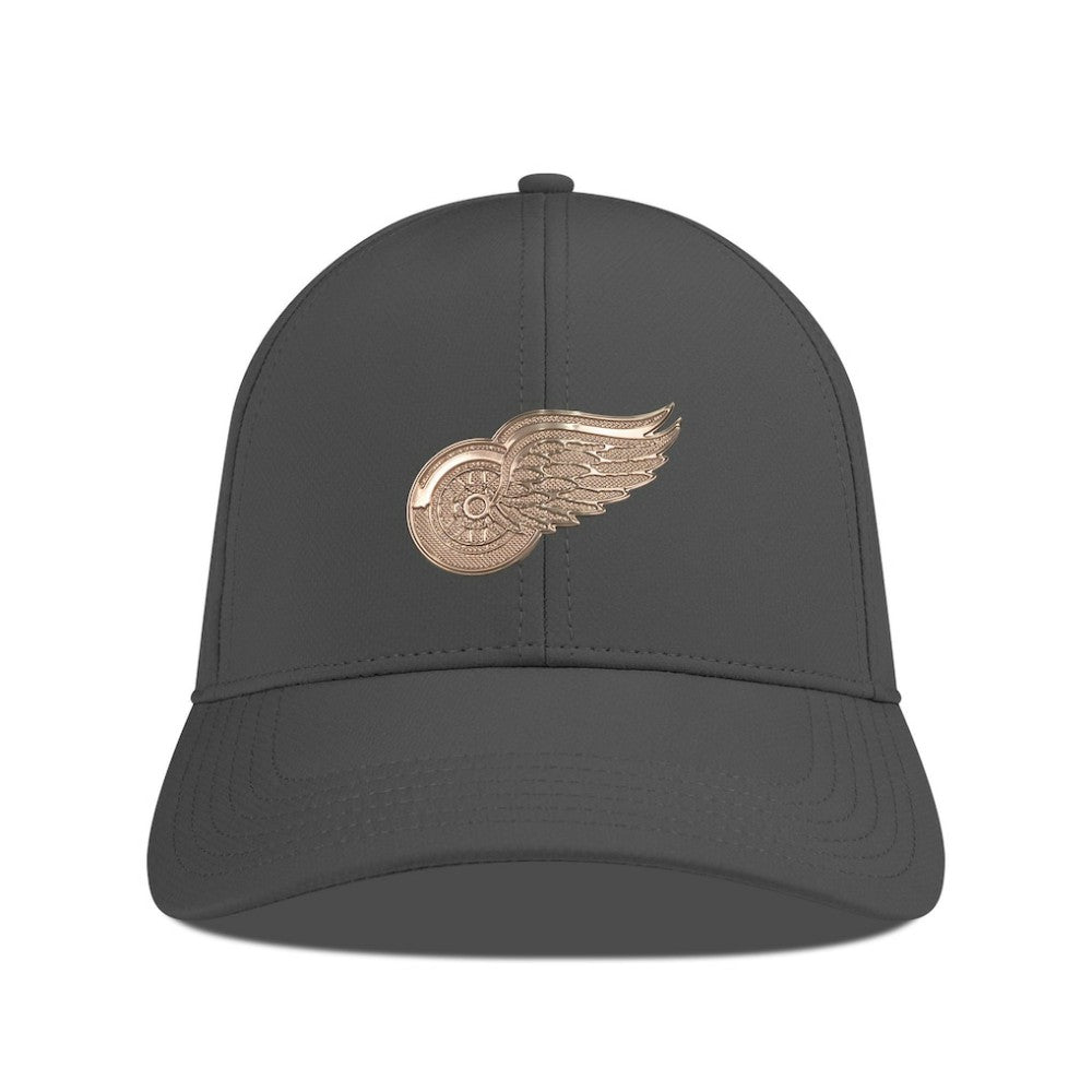 Detroit Red Wings Levelwear Ascend Copper Insignia Vented Adjustable Hat - Charcoal | US 203155868