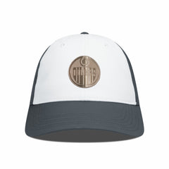 Edmonton Oilers Levelwear Endure Copper Insignia Adjustable Hat - White/Charcoal | US 203155876