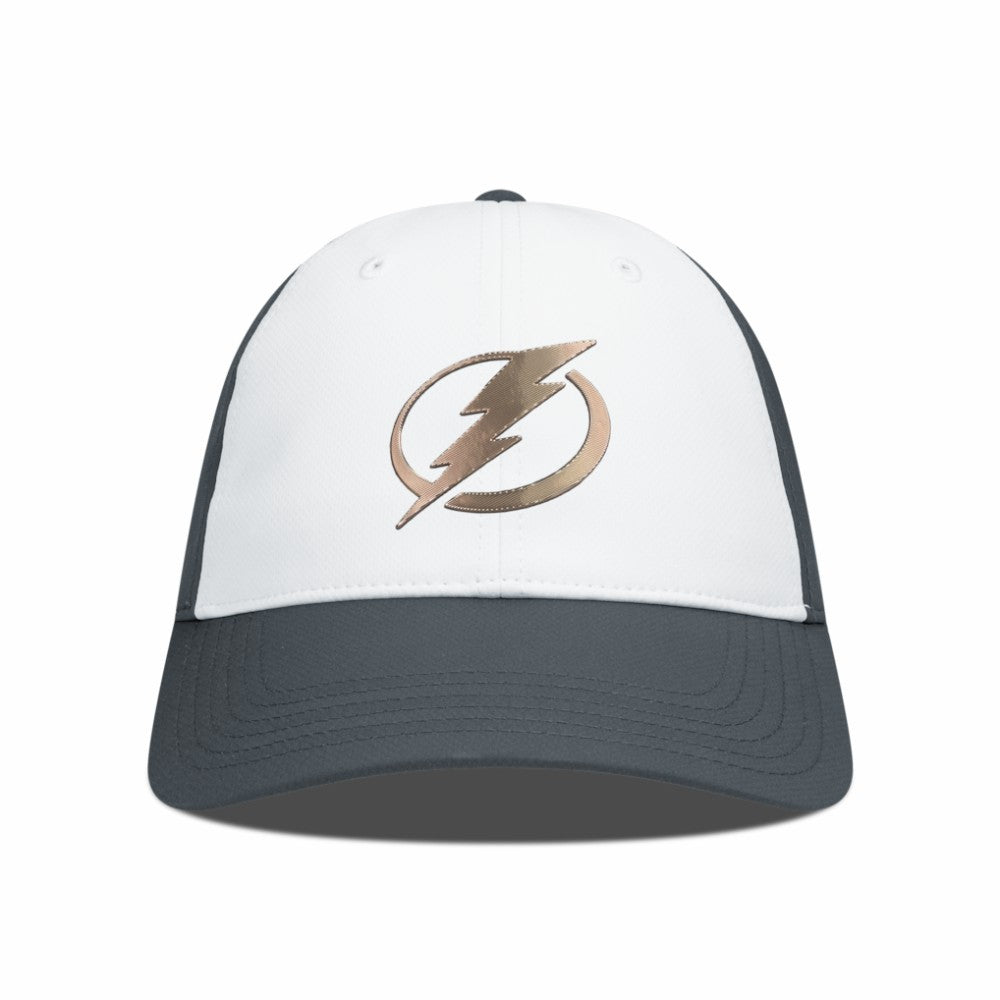 Tampa Bay Lightning Levelwear Endure Copper Insignia Adjustable Hat - White/Charcoal | US 203155879