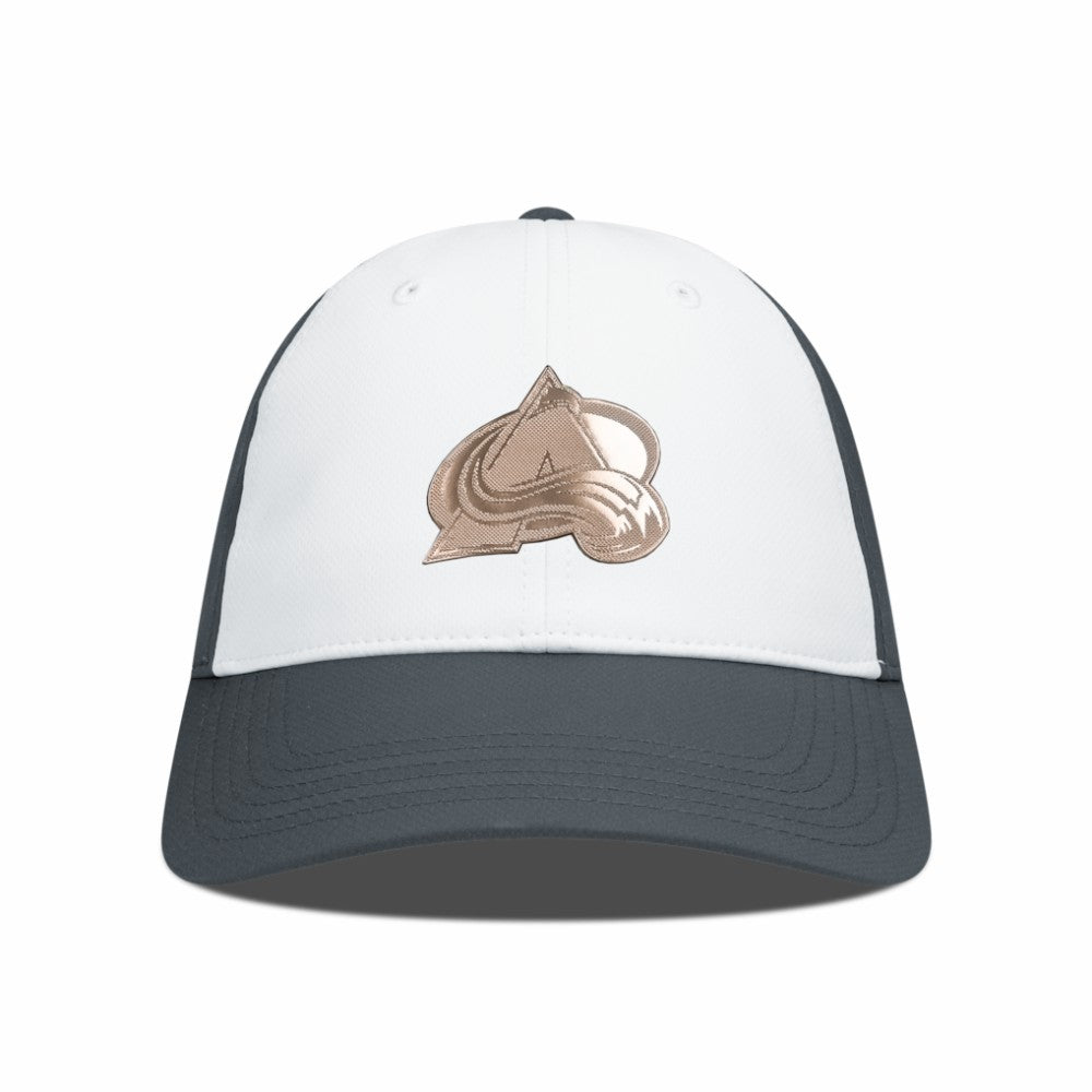 Colorado Avalanche Levelwear Endure Copper Insignia Adjustable Hat - White/Charcoal | US 203155884