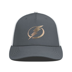 Tampa Bay Lightning Levelwear Signal Copper Insignia Trucker Adjustable Hat - Charcoal/White | US 203155906