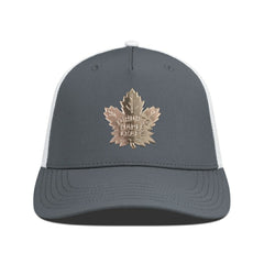 Toronto Maple Leafs Levelwear Signal Copper Insignia Trucker Adjustable Hat - Charcoal/White | US 203155908