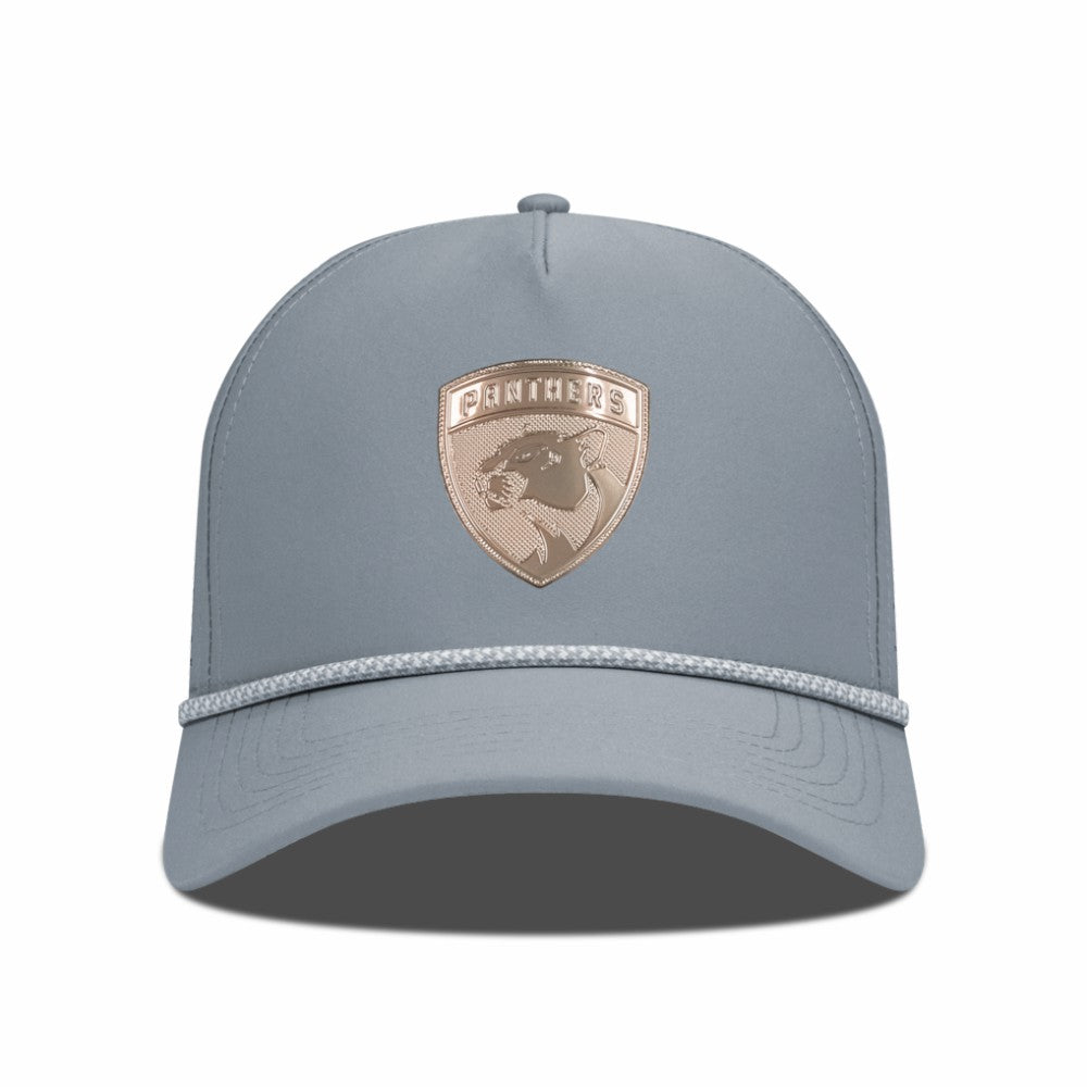 Florida Panthers Levelwear Gordon Copper Insignia Vented Adjustable Hat - Gray | US 203155936