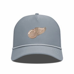 Detroit Red Wings Levelwear Gordon Copper Insignia Vented Adjustable Hat - Gray | US 203155937