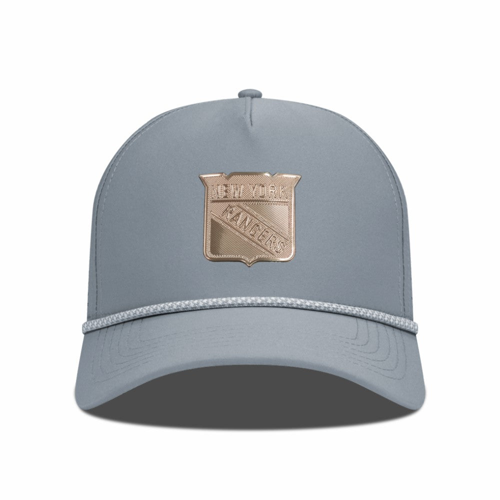 New York Rangers Levelwear Gordon Copper Insignia Vented Adjustable Hat - Gray | US 203155945