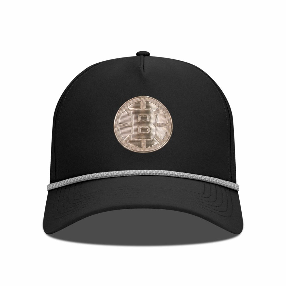 Boston Bruins Levelwear Gordon Copper Insignia Vented Adjustable Hat - Black | US 203155966