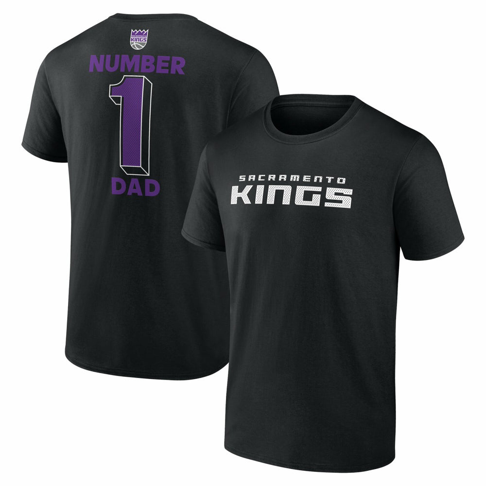 Sacramento Kings #1 Dad Jersey T-Shirt Black