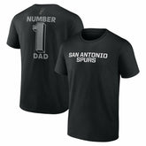 San Antonio Spurs #1 Dad Jersey T-Shirt Black